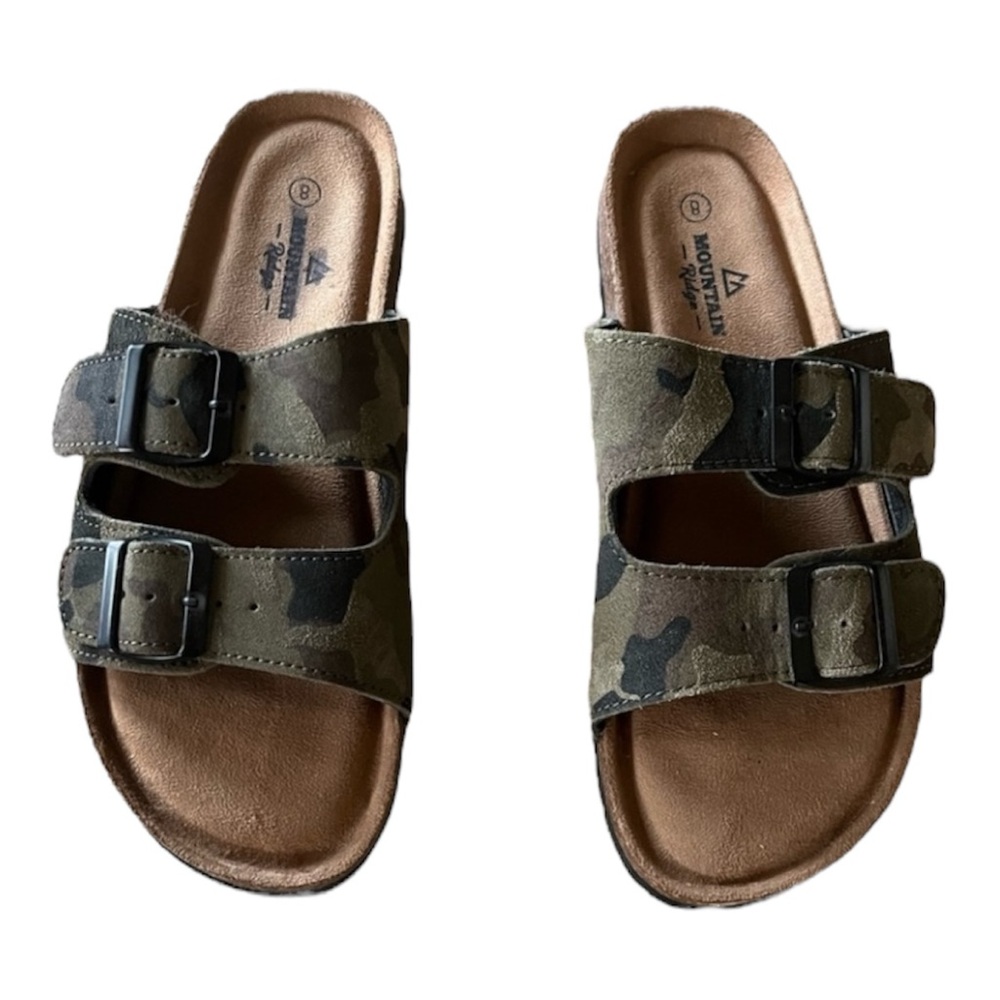 2/$20 - New - Camouflage Double Buckle Sandals